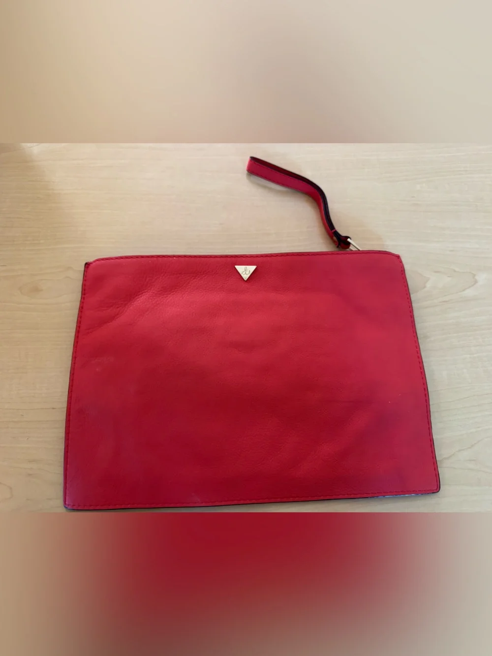 Sam Edelman Nia Red Beaded Clutch Handbag Wristlet New